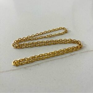 Unisex gold filled 3mm square chain links 18” in length Chain Necklace